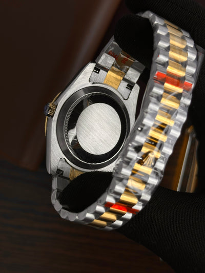 RLX - Day Date Silver Gold Black - AAA Quality