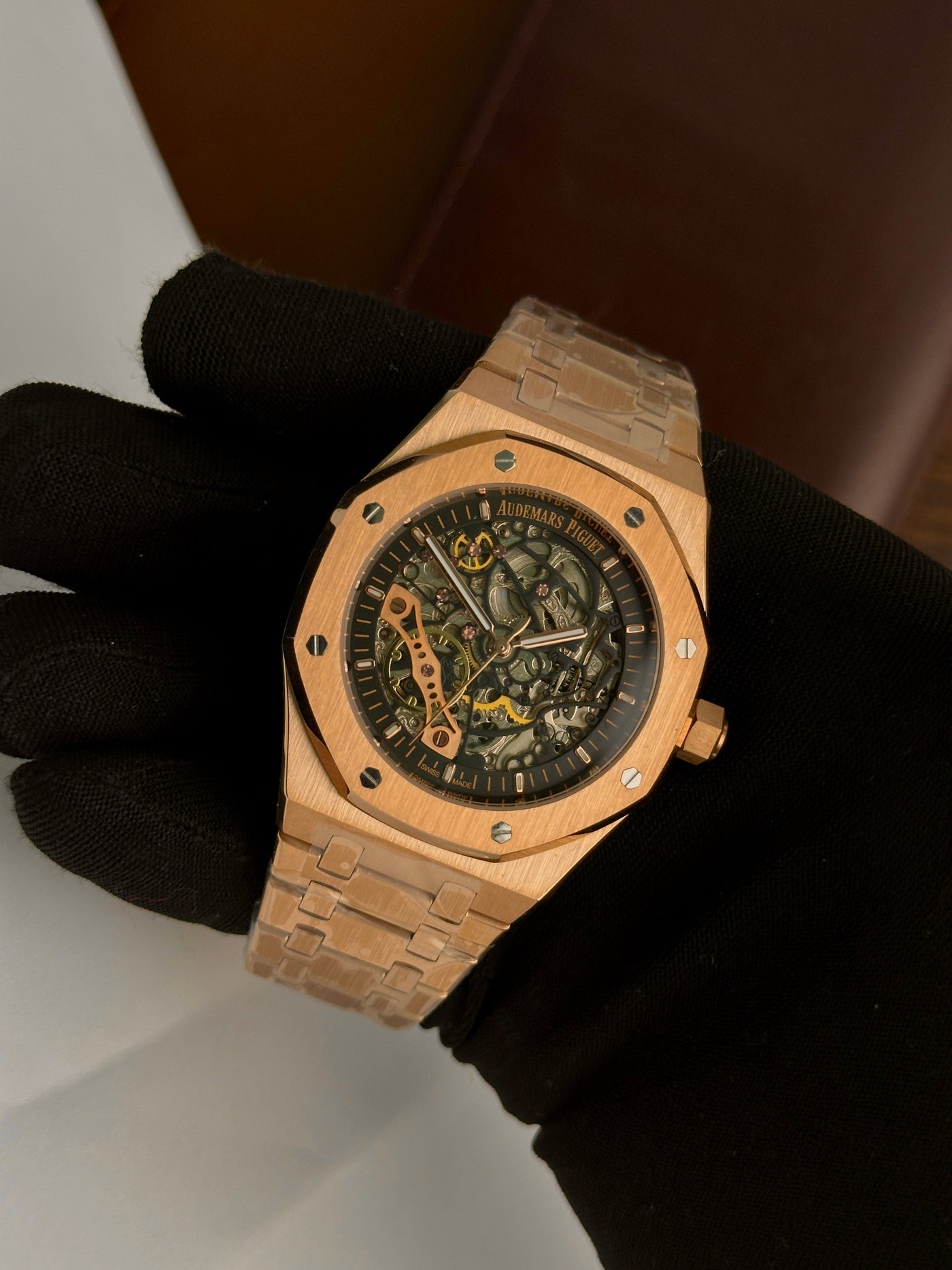 AP - Royal Oak Bronze Black Skeleton - AAA Quality