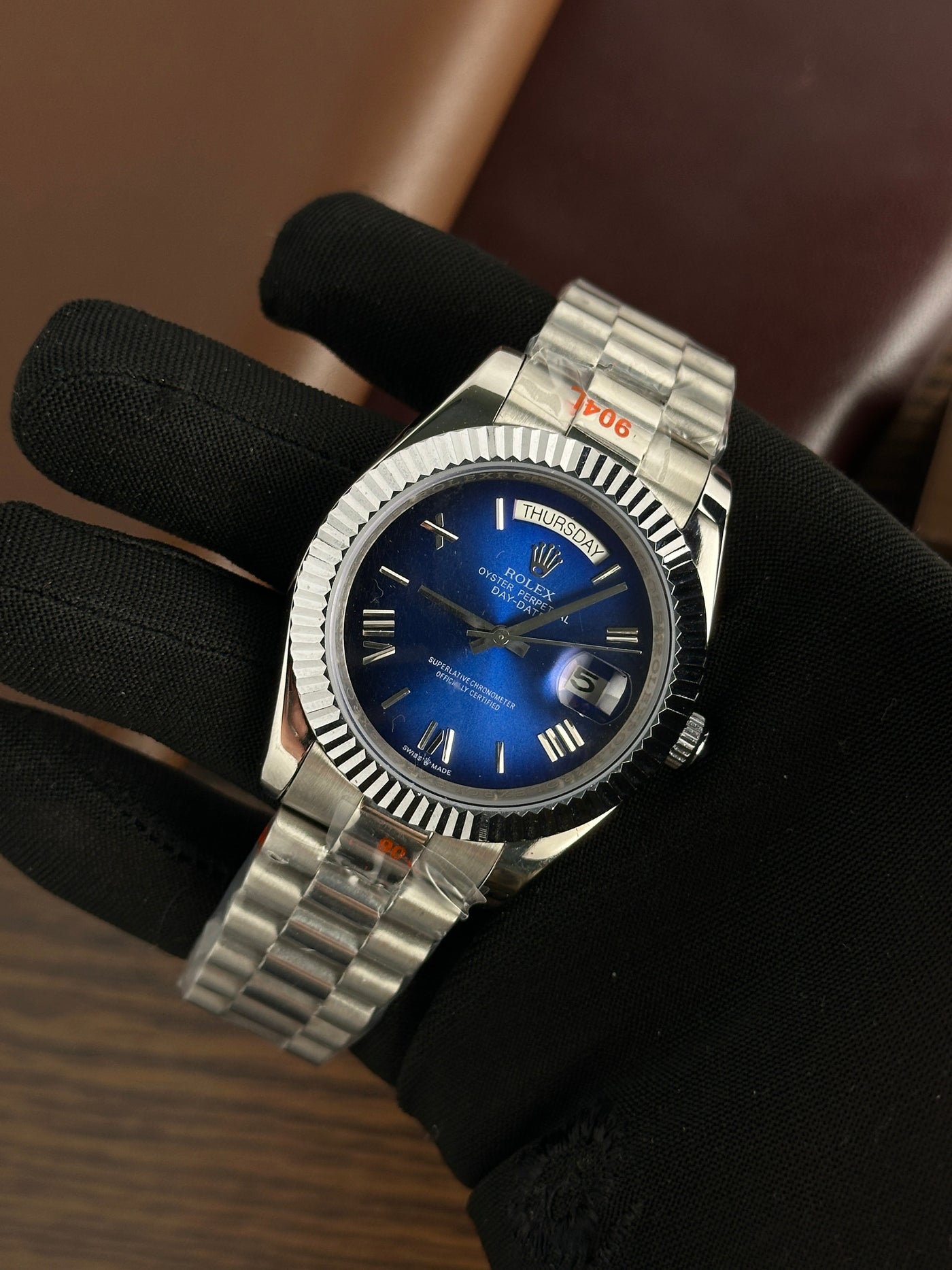 RLX - Day Date Silver Blue Ombre - AAA Quality