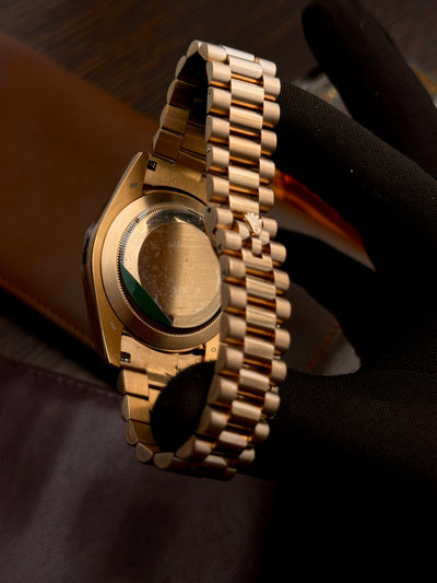 RLX - Day Date Rosegold Olive Green - AAA Quality