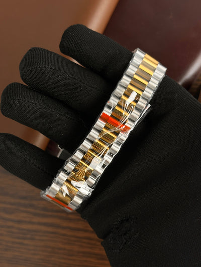 RLX - Day Date Silver Gold Black - AAA Quality