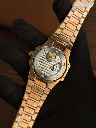 PP - Nautilus Rosegold Black Moonphase - AAA Quality