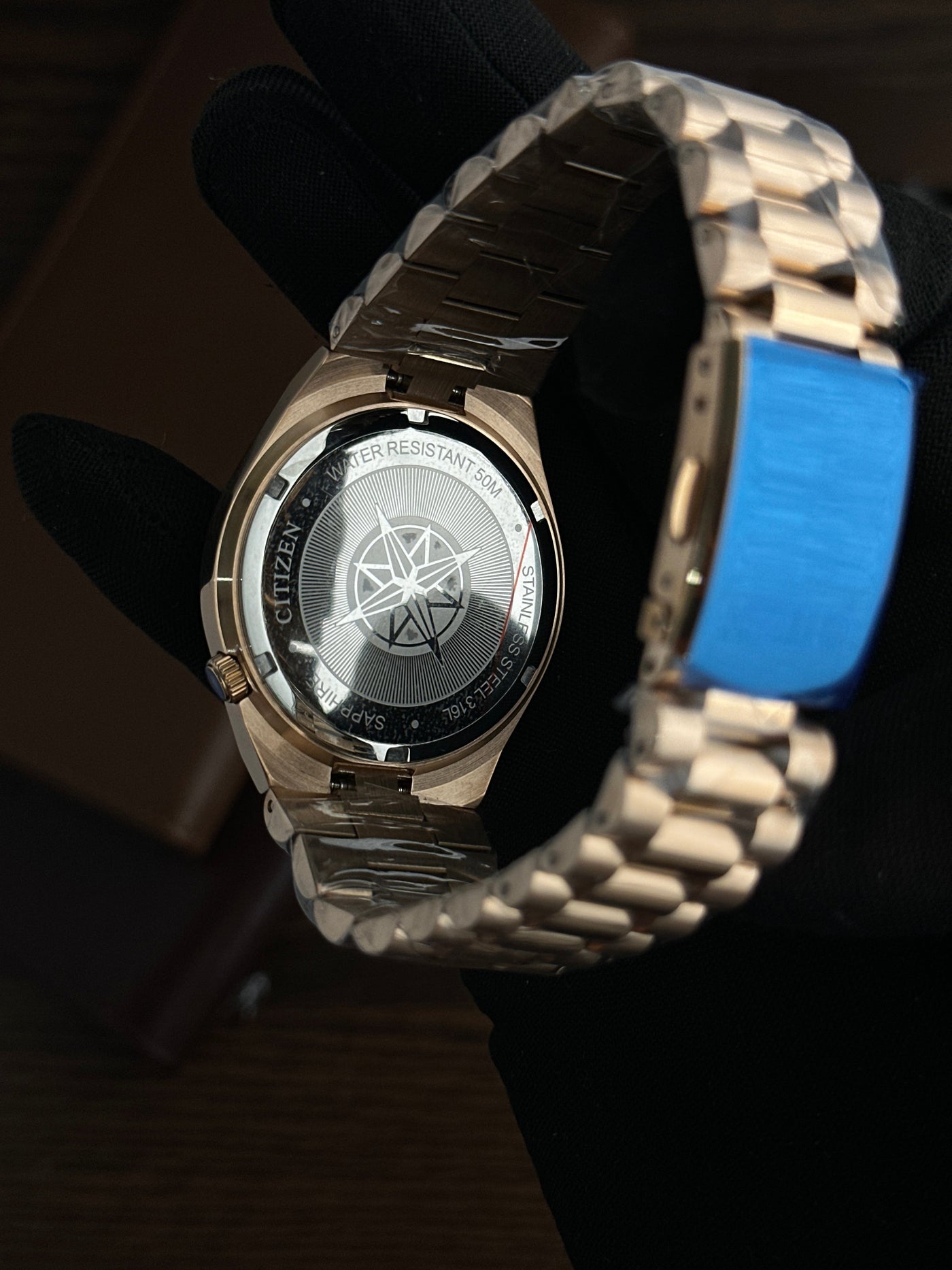 CTZN - Tsuyosa Rose Gold Blue Quartz - AAA Quality