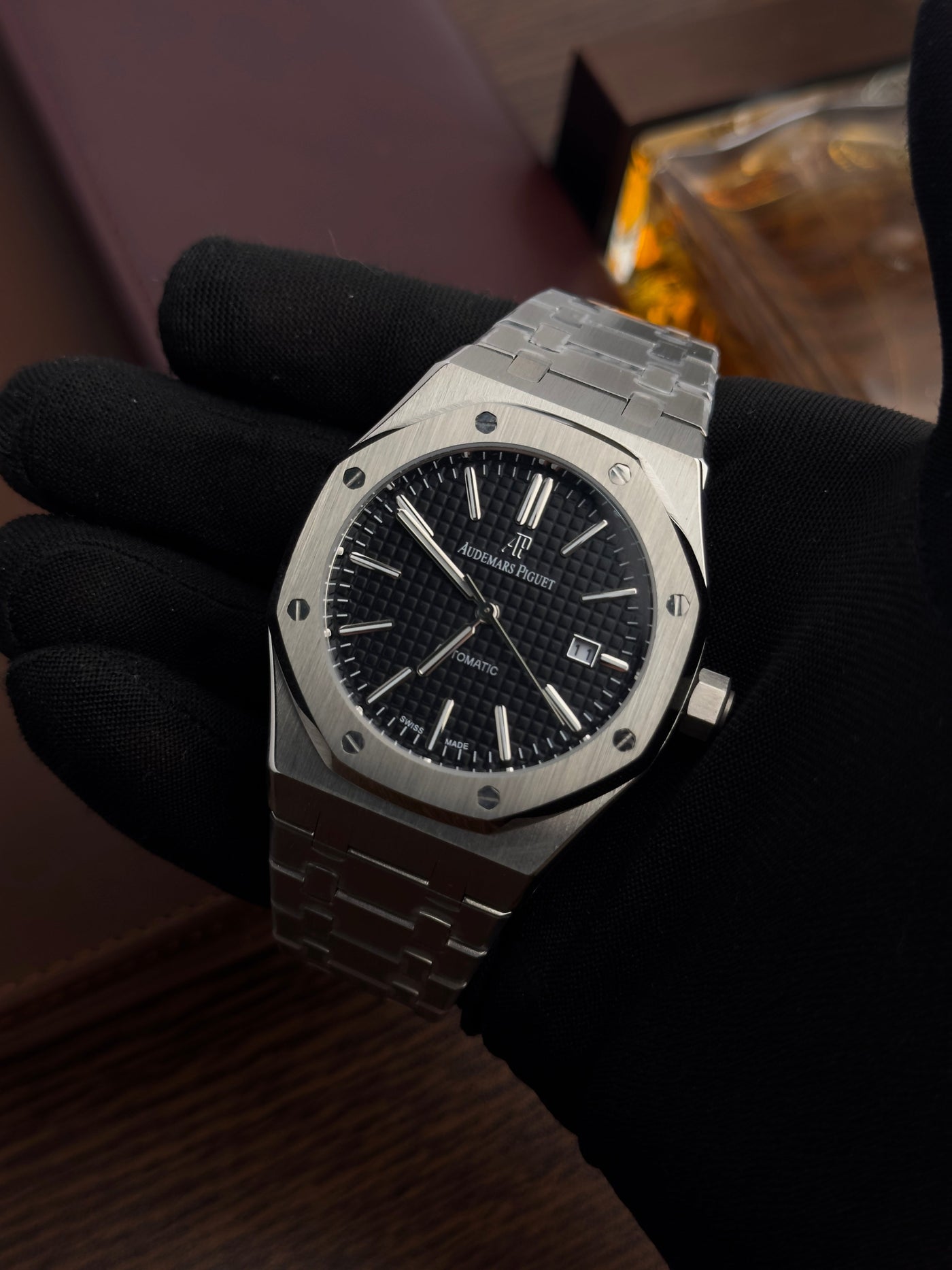 AP - Silver Black Textured - AAA Quality
